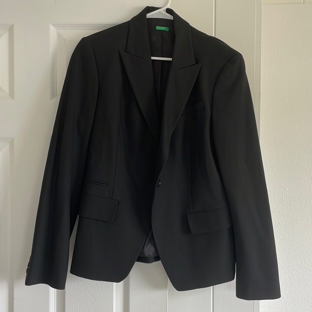 Of Benetton Black Blazer - like new